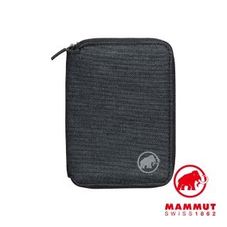 【Mammut 長毛象】Zip Wallet Melange 休閒短夾 黑色 #2520-00720(時尚休閒短夾)