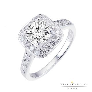 【Vividventure 亞帝芬奇】GIA 1克拉 FSI2 八心八箭 鑽戒 感恩(18K金台)