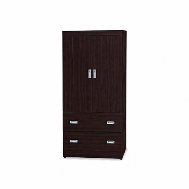 【ASSARI】2.7尺歐爾曼雙門二抽衣櫃-寬80x深60x高180cm
