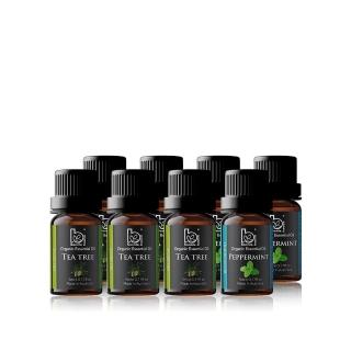 【Bonnie House 植享家】雙有機認證精油超值組(茶樹精油5ml*5+薄荷精油5ml*3)
