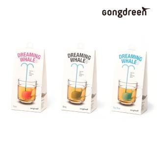 【gongdreen】Dreaming Whale 鯨魚造型濾茶器 - 灰