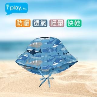 【美國 i play】寶寶防曬帽-藍鯨聯盟