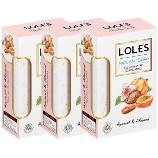 【LOLES】杏仁雙重潤膚乳油木機能皂(3入組)