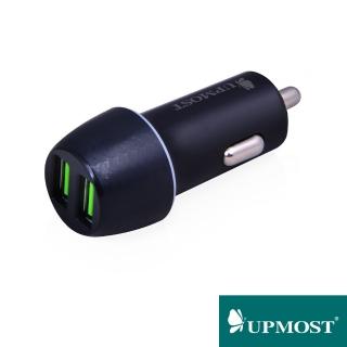 【UPMOST】UC231 雙QC3.0車充器(4色可挑選)