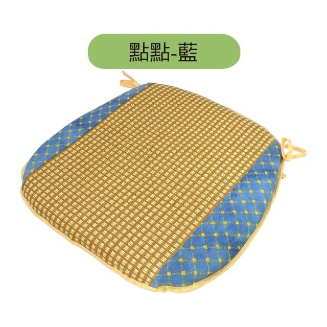 【LASSLEY】亞藤餐椅墊-多款花色任選(餐椅 木椅 厚墊 涼夏 亞草 草蓆 台灣製造)
