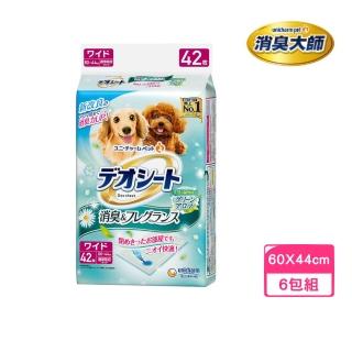【Unicharm 消臭大師】小型犬狗尿布LL42〈60*44cm〉森林香(4包組)