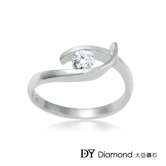 【DY Diamond 大亞鑽石】18K金 0.15克拉 造型鑽石女戒