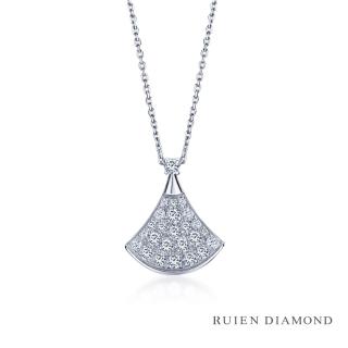 【RUIEN DIAMOND 瑞恩鑽石】輕珠寶系列 49分 鑽石項鍊(18K白金)