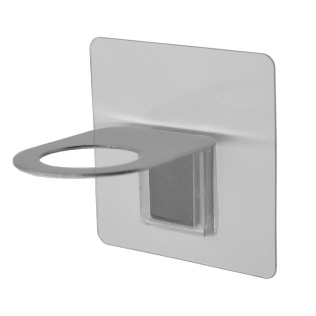 【Easy+ 易立家】單瓶罐架(304不鏽鋼無痕掛勾 無痕貼 沐浴乳洗髮精洗碗精洗手乳壁掛架) 
