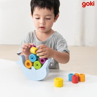【goki】海豚堆堆(可愛木製桌遊)