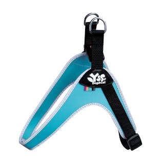 【JohoE嚴選】寵物PU綿防水耐用3D反光Y型一秒穿胸背帶2XS(4色)