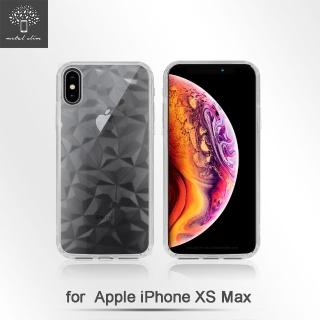 【Metal-Slim】Apple iPhone XS MAX(3D鑽石透明TPU保護殼)