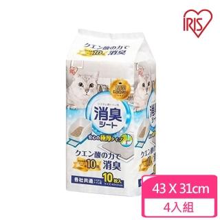【IRIS】貓廁專用檸檬除臭尿布 10入(3包組)(TIH-10C)