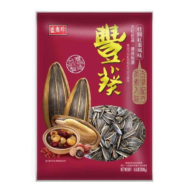 【盛香珍】豐葵香瓜子3kg量販包(焦糖/日月潭紅茶/桂圓紅棗/海鹽)