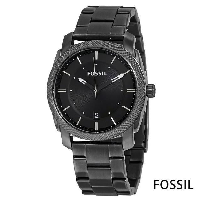 【FOSSIL】黑極穿搭鋼帶男錶-黑色x42mm(FS4774)