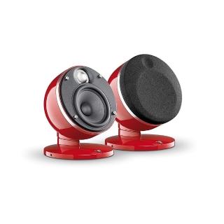 【FOCAL】福利品 DOME 2.0 紅色時尚鏡面兩聲道喇叭(法國手工打造)