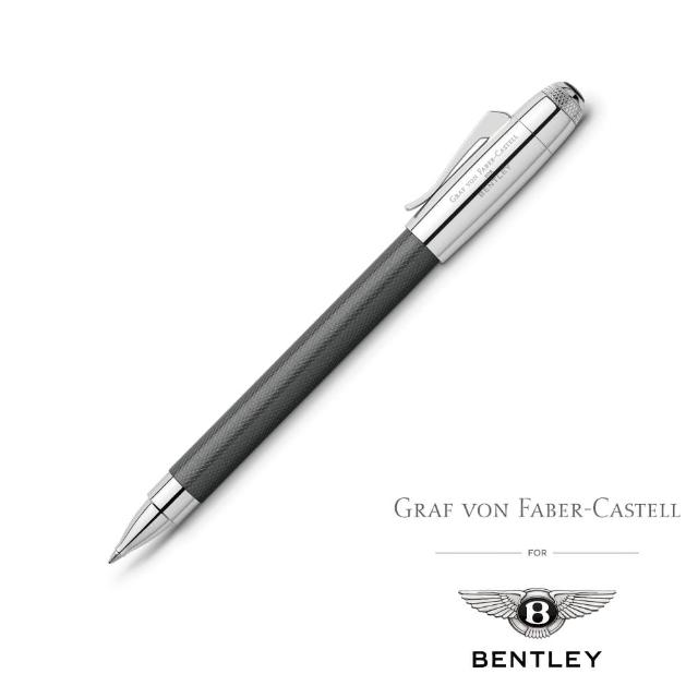 【GRAF VON FABER-CASTELL】BENTLEY 賓利 X GRAF VON 限量聯名款 鋼珠筆(銀鎢)