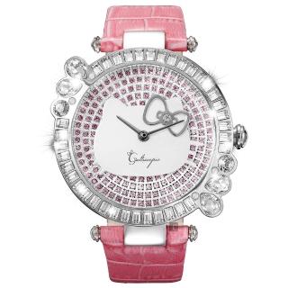 【Galtiscopio迦堤】夢幻旋轉I’m Hello Kitty 夏日限定款水晶錶(MGKYSS223PLS)