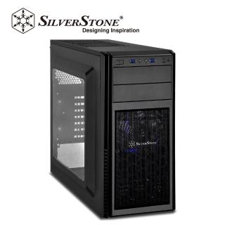 【SilverStone銀欣】PS11B-W 黑化側透機殼(銀欣_精準系列     PS11B-W)