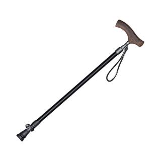 【PUSH!】戶外用品 可伸縮拐杖老人杖 手杖7075輕量鋁合金 登山杖雞翅木手柄(P116)