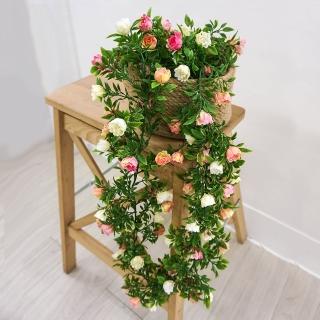 【Meric Garden】仿真小玫瑰藤蔓_3色任選