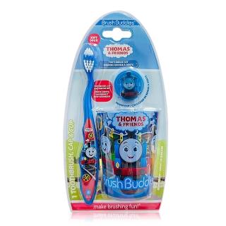 【美國熱銷卡通 Thomas&Friends】牙刷漱口杯組(軟毛/適5歲以上)