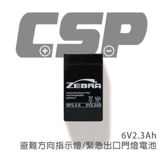【CSP】NP2.3-6 鉛酸電池 6V2.3Ah(避難方向指示燈 . 緊急出口門燈. 鉛酸電池 台灣製)