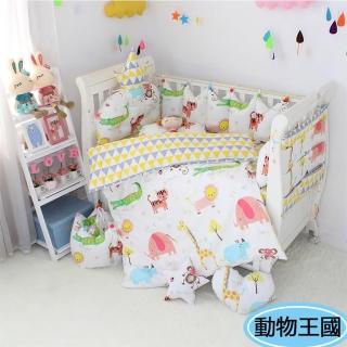 【HA Baby】嬰兒床專用-6件套組(適用 長x寬120cmx60cm嬰兒床型   嬰兒床床包、嬰兒床床單)