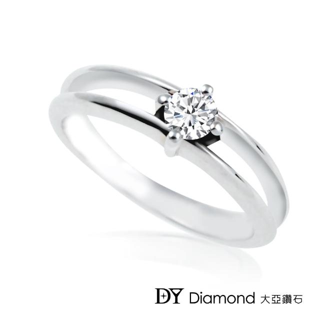 DY Diamond 大亞鑽石【DY Diamond 大亞鑽石】18K金 0.15克拉 時尚鑽石女戒