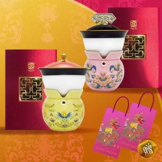 【TALES 神話言】故宮百年天子龍鳳骨瓷收藏組(文創 禮品 禮物 收藏 茶具)