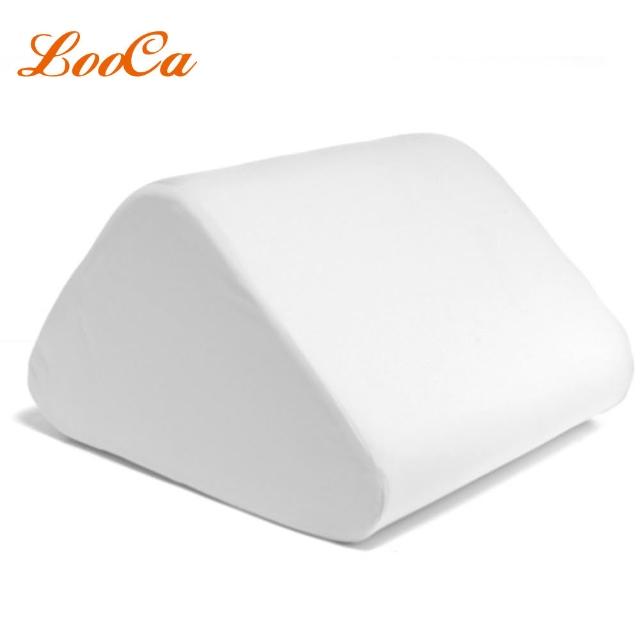 【LooCa】吸濕排汗萬用三角靠墊+釋壓記憶萬用靠枕頭-超值2件組