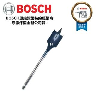 【BOSCH 博世】木工快速扁平鑽頭 14mm×152mm 1/4吋六角柄