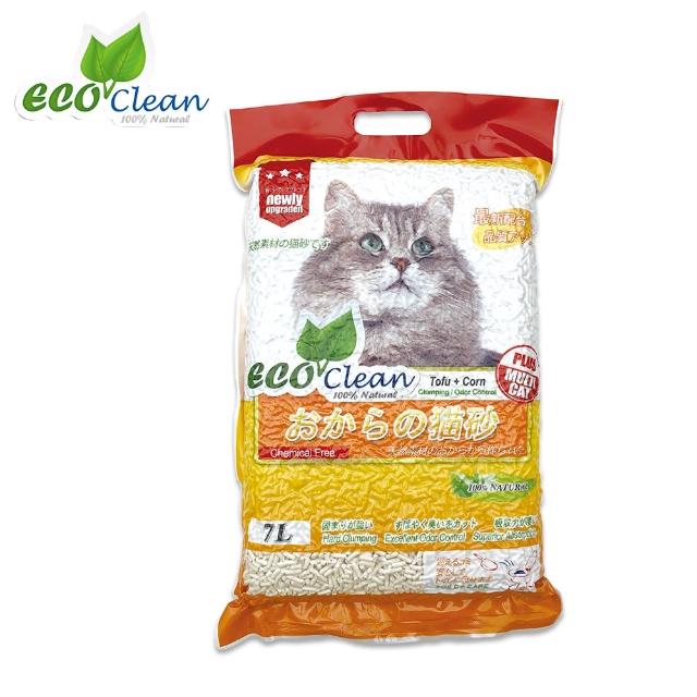 【ECO 艾可】豆腐貓砂7L/2.8kg-6入組-原味/綠茶/玉米/活性炭(環保貓砂)