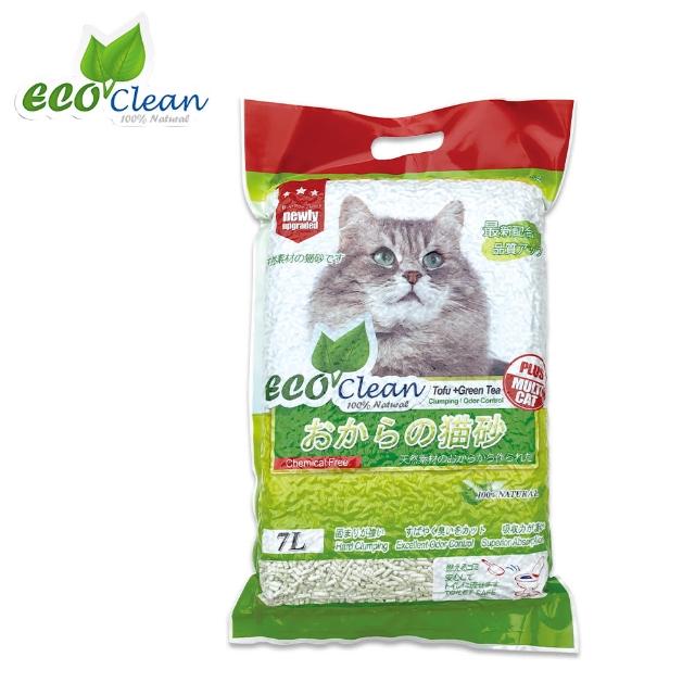 【ECO 艾可】豆腐貓砂7L/2.8kg-6入組-原味/綠茶/玉米/活性炭(環保貓砂)