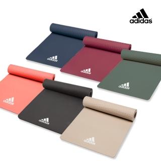 【adidas 愛迪達】Yoga 輕量波紋瑜珈墊-8mm(共三色)