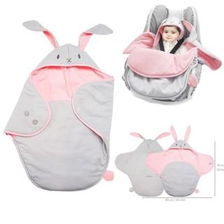 【荷蘭 wallaboo】海天使輕巧嬰兒抱袋/包巾-可愛動物款(可搭配任何廠牌汽座推車提籃)