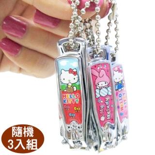 【TDL】三麗鷗指甲剪指甲刀HELLO KITTY美樂蒂雙子星布丁狗隨機3入 962698