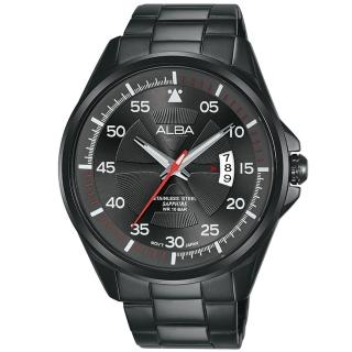【ALBA】雅柏 ACTIVE系列 運動潮流手錶-44mm/黑(VJ42-X268SD/AS9H41X1)