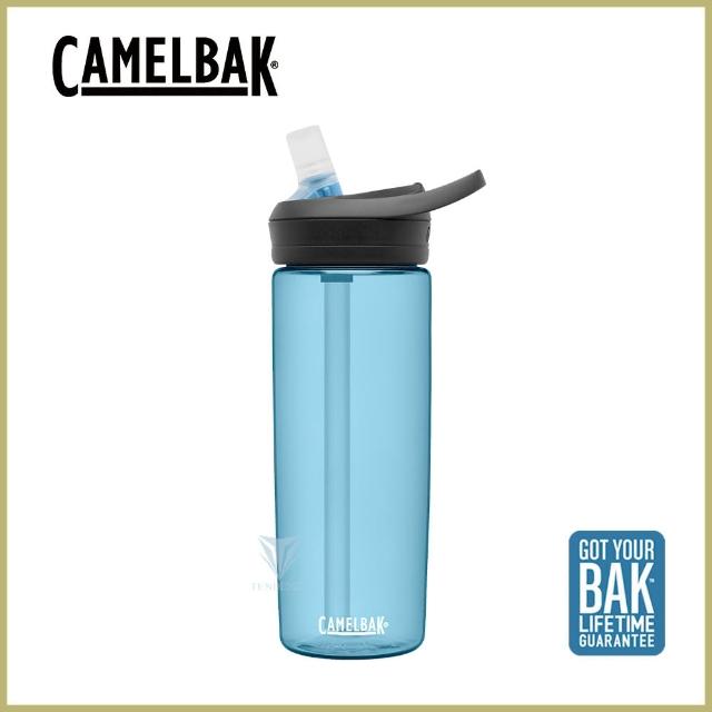 【CAMELBAK】600ml eddy+多水吸管水瓶 透藍(CB1642401060 水壺)