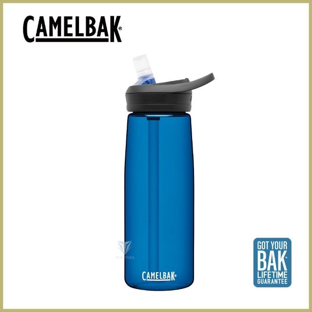 【CAMELBAK】750ml eddy+多水吸管水瓶 牛津藍(CB1643401075水壺)