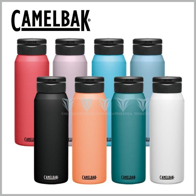 【CAMELBAK】1000ml eddy+多水吸管保冰/溫水瓶 檸檬黃(CB1650701001 隨行杯)