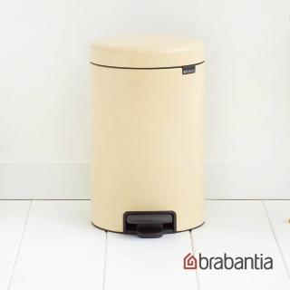 【Brabantia】NEWICON環保垃圾桶-12L杏仁黃(荷蘭百年家居精品)