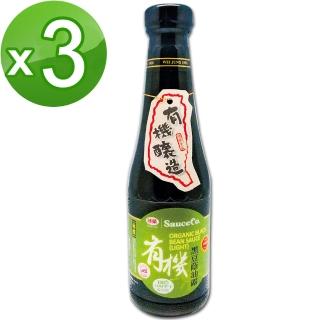 【味榮】極釀 有機黑豆蔭油露320ml(3瓶優惠組)