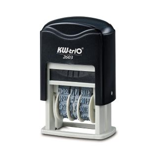 【KW-triO】翻轉日期印章 3mm 12603(手帳/辦公/文件專用/印字清晰/更換不沾手)