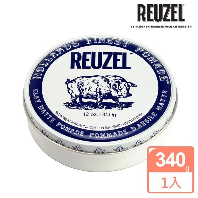 【REUZEL】Clay Matte Pomade 白豬強力黏土級水性髮泥(340g)