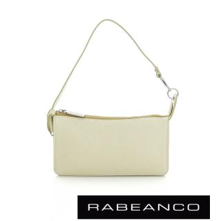【RABEANCO】頂級牛皮多層手拿包長夾(淡黃)