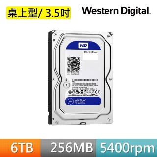 【WD 威騰】藍標 6TB 3.5吋 SATA硬碟(WD60EZAZ)