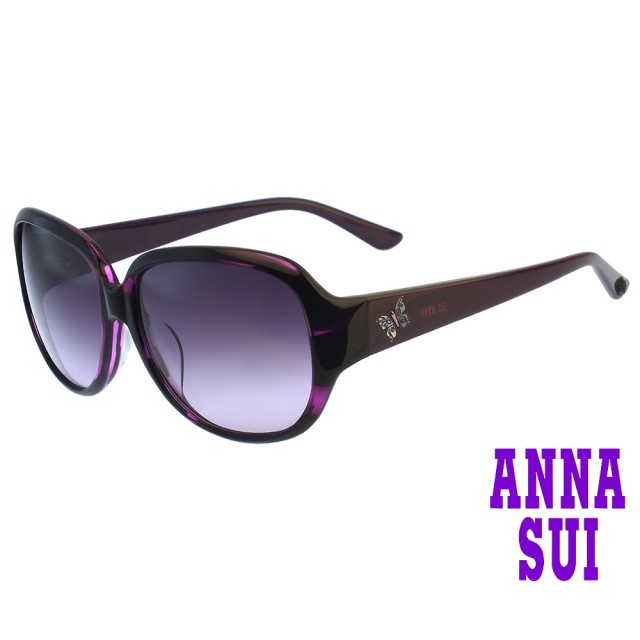 【ANNA SUI 安娜蘇】安娜夢幻蝴蝶系列太陽眼鏡(AS926-708-紫)