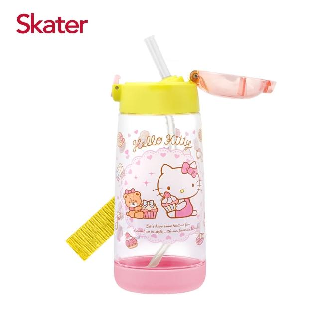 【Skater】透明吸管PET水壺(480ml)