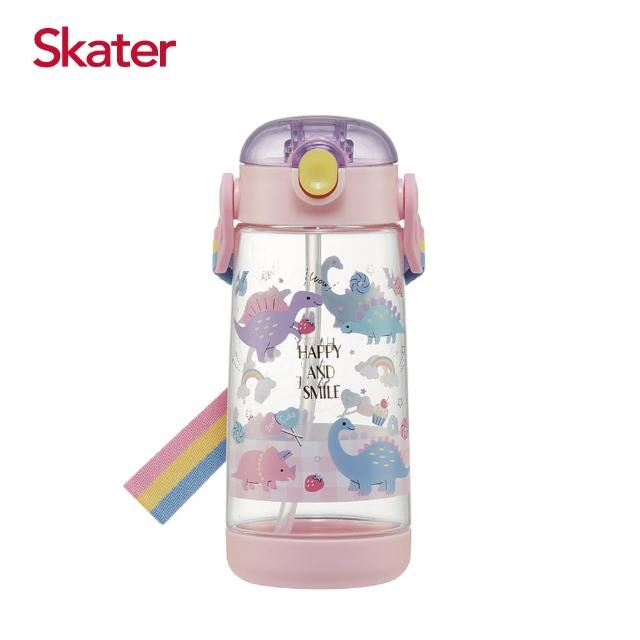 【Skater】透明吸管PET水壺(480ml)